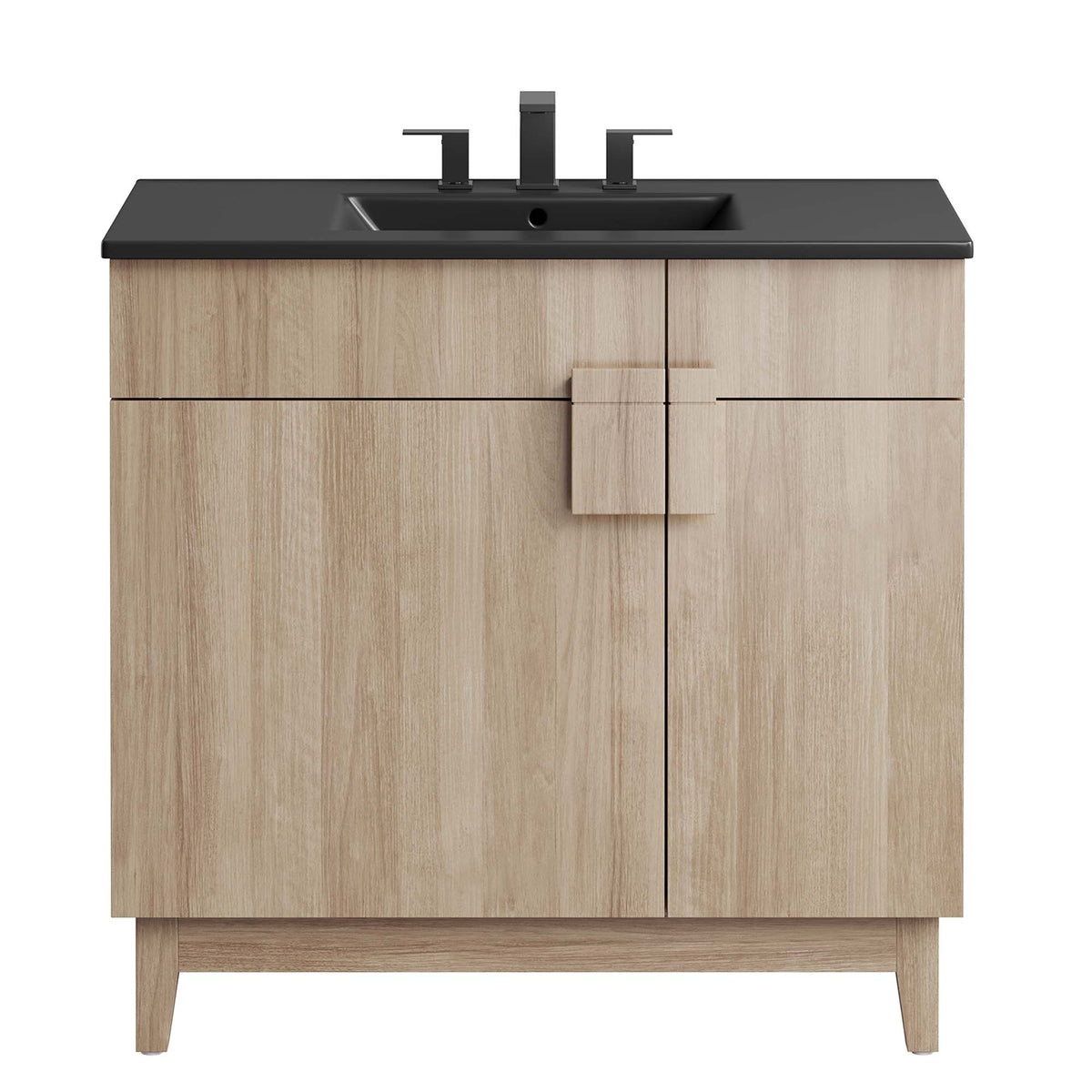 Miles 36" Bathroom Vanity - Black Oak
