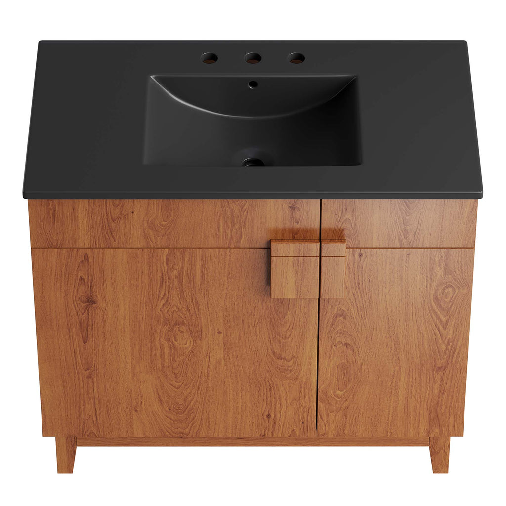Miles 36" Bathroom Vanity - Black Walnut