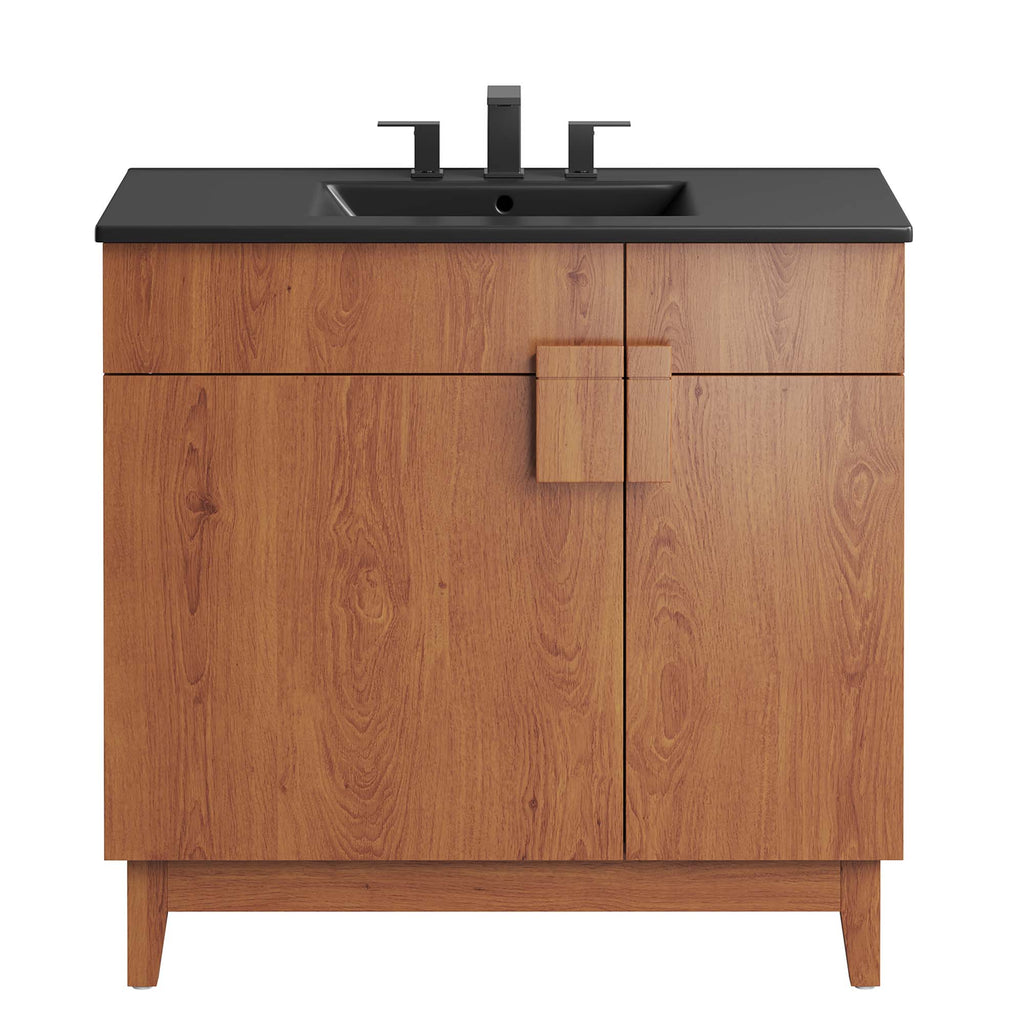 Miles 36" Bathroom Vanity - Black Walnut