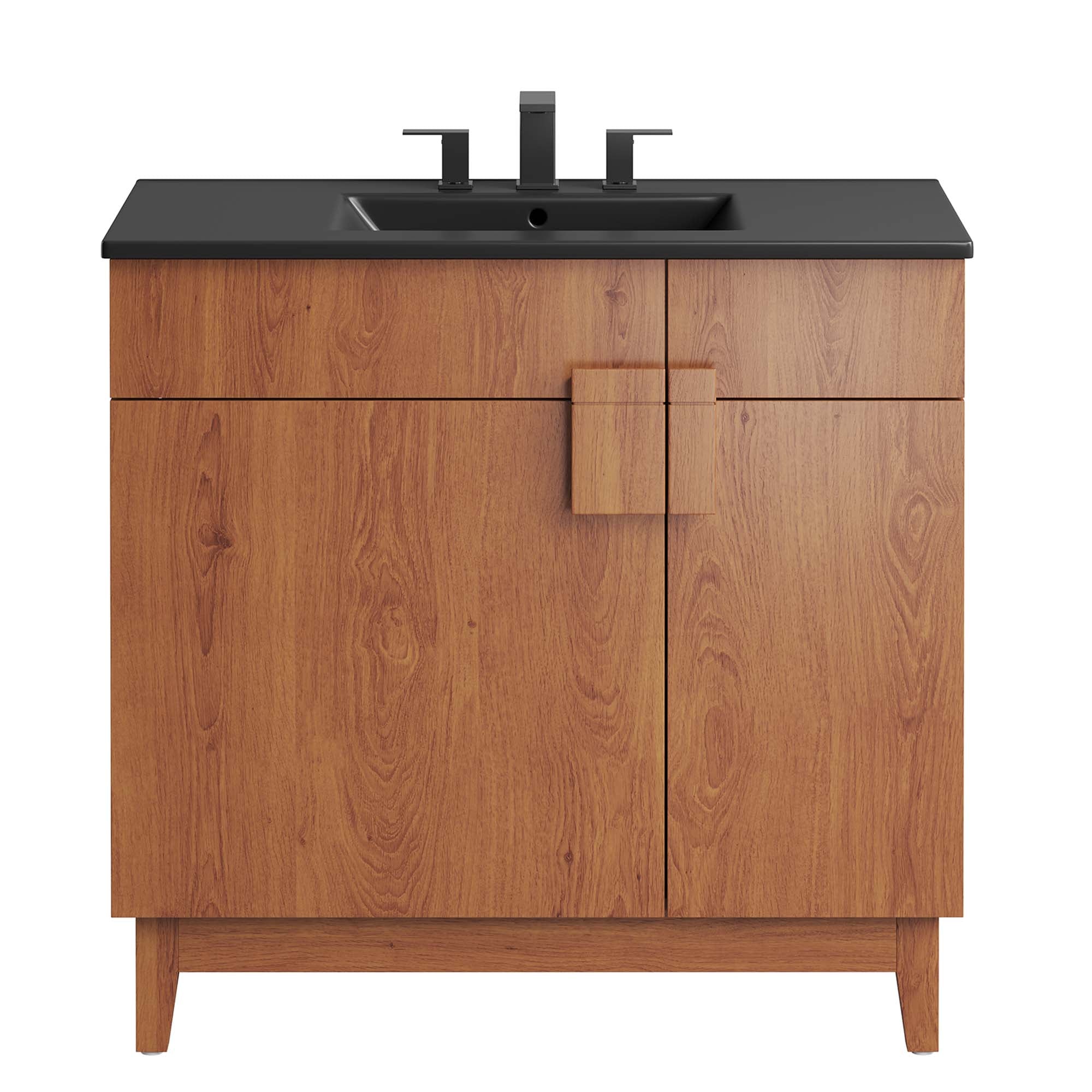 Miles 36" Bathroom Vanity - Black Walnut
