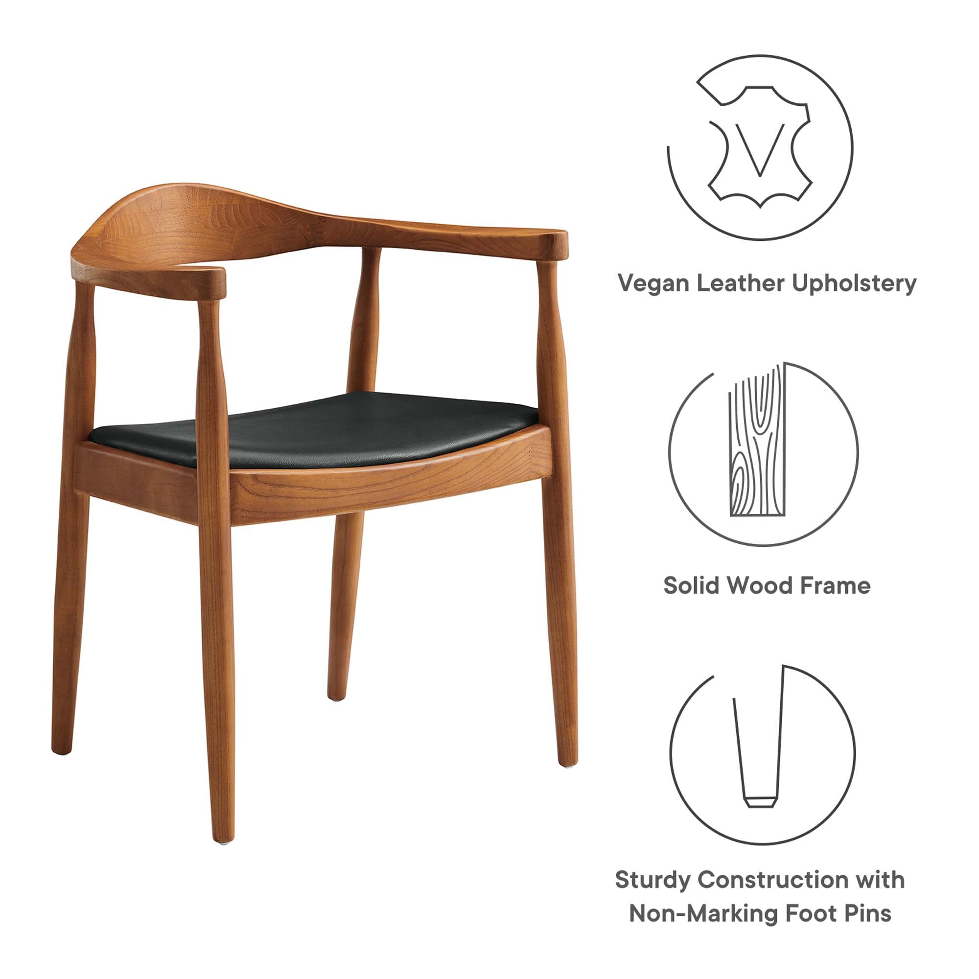 Presidential Dining Armchair - Black