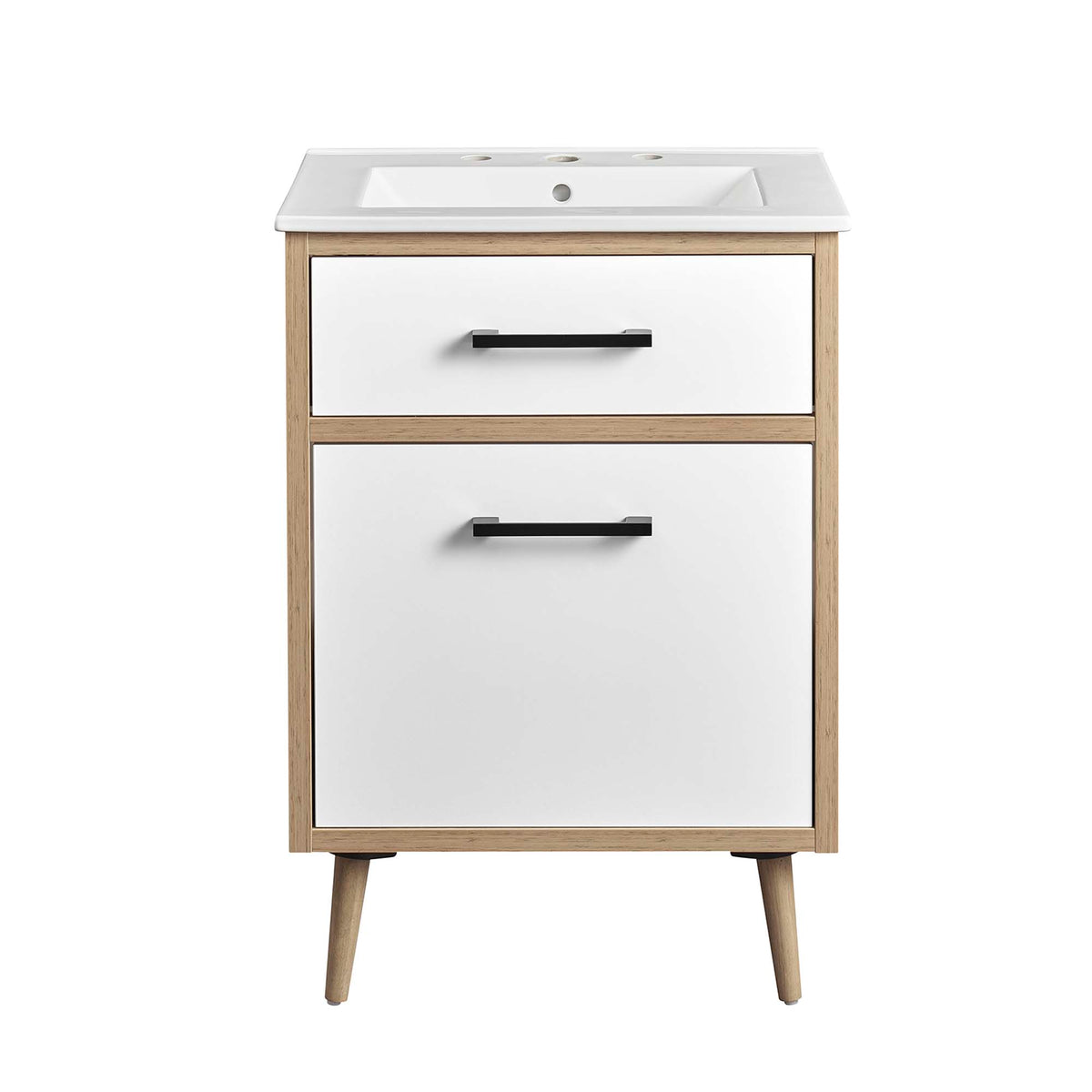 Maverick 24" Bathroom Vanity - White Oak