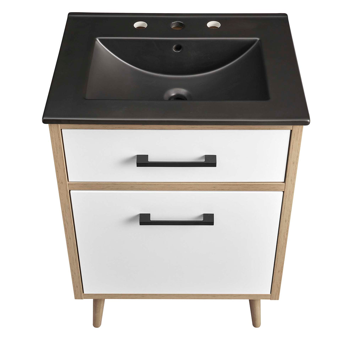 Maverick 24" Bathroom Vanity - Black Oak