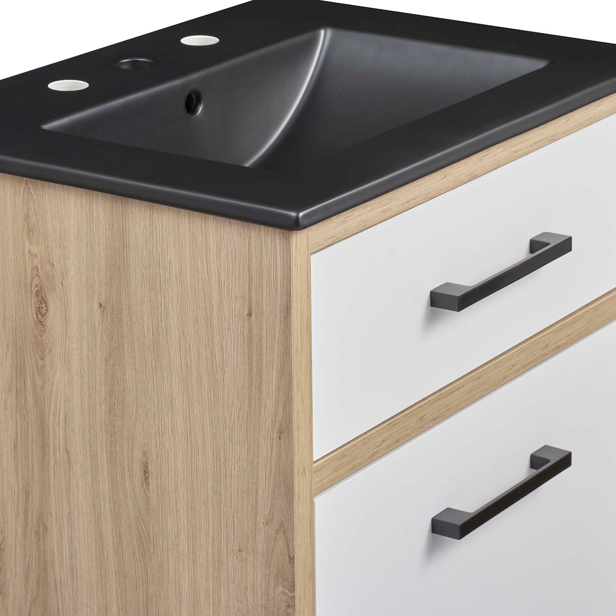 Maverick 24" Bathroom Vanity - Black Oak