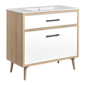 Maverick 36" Bathroom Vanity - White Oak