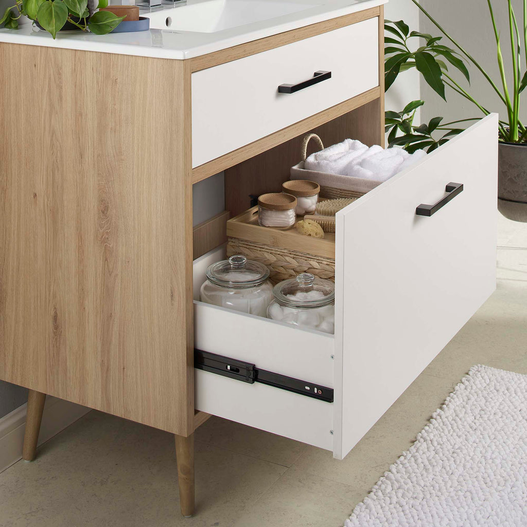 Maverick 36" Bathroom Vanity - White Oak