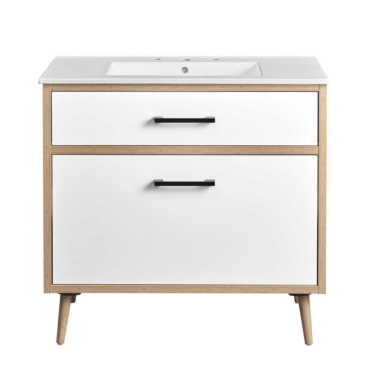 Maverick 36" Bathroom Vanity - White Oak