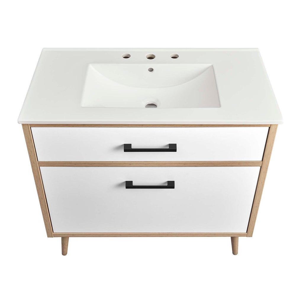 Maverick 36" Bathroom Vanity - White Oak