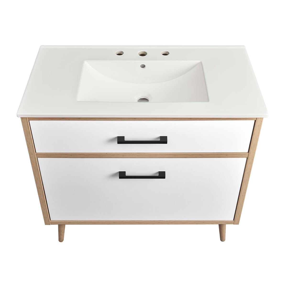Maverick 36" Bathroom Vanity - White Oak