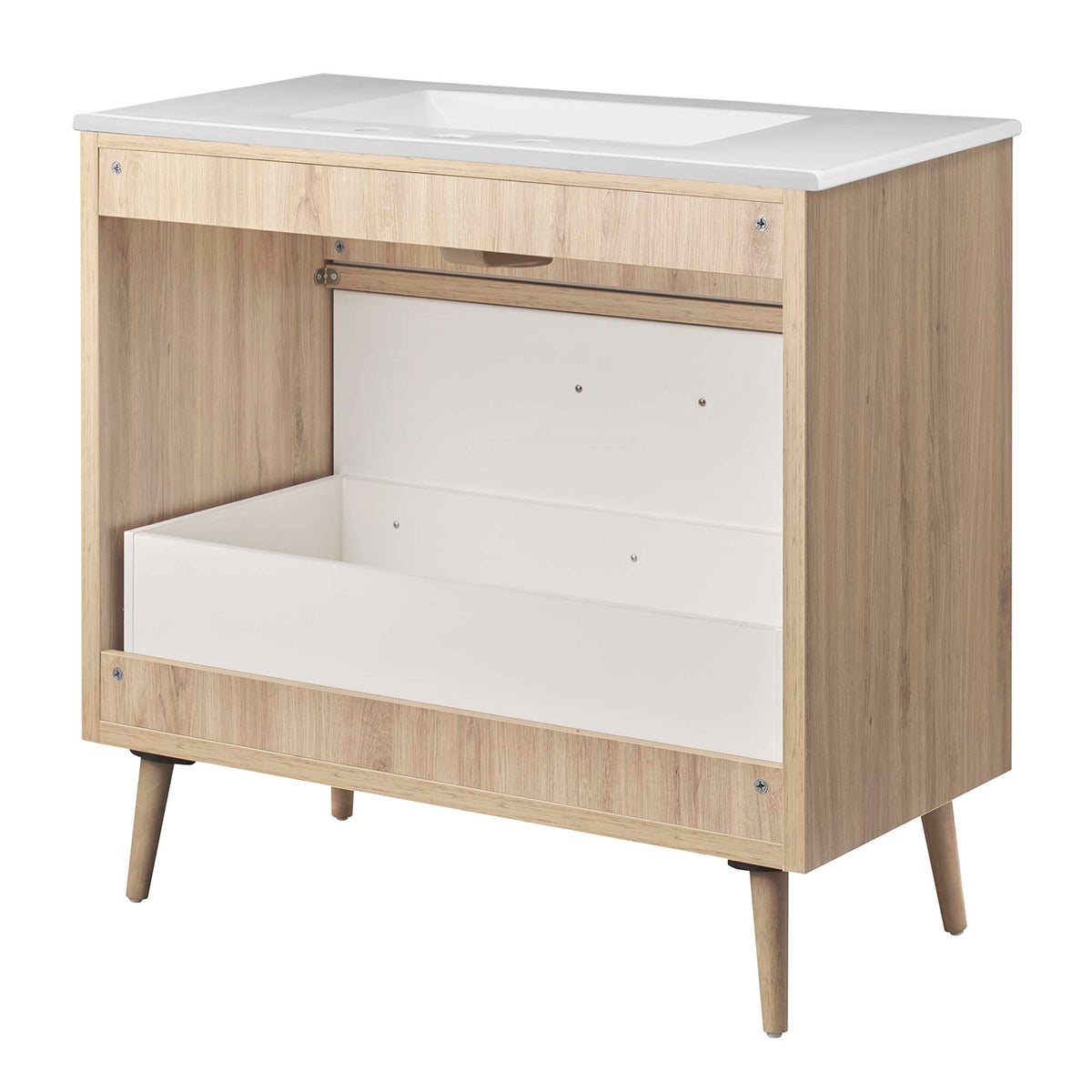 Maverick 36" Bathroom Vanity - White Oak