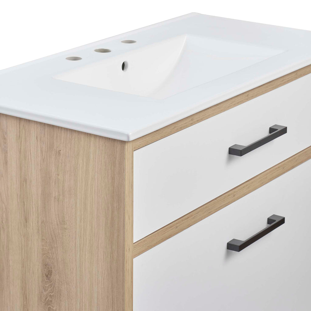 Maverick 36" Bathroom Vanity - White Oak