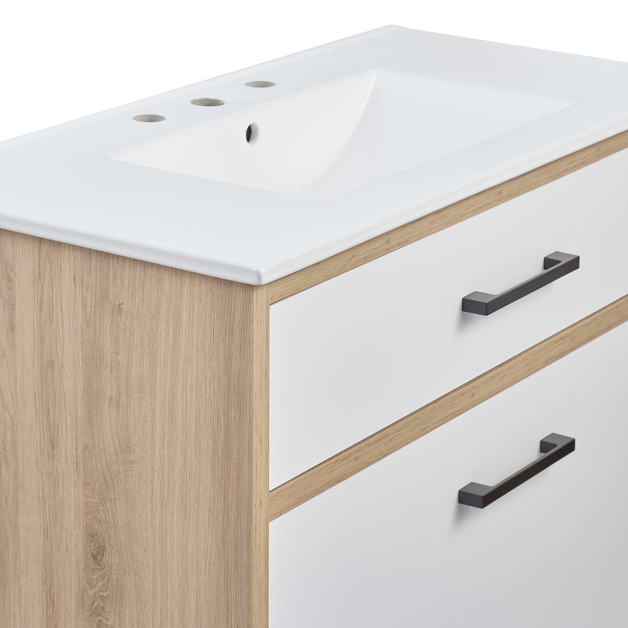 Maverick 36" Bathroom Vanity - White Oak
