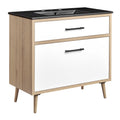 Maverick 36" Bathroom Vanity - Black Oak