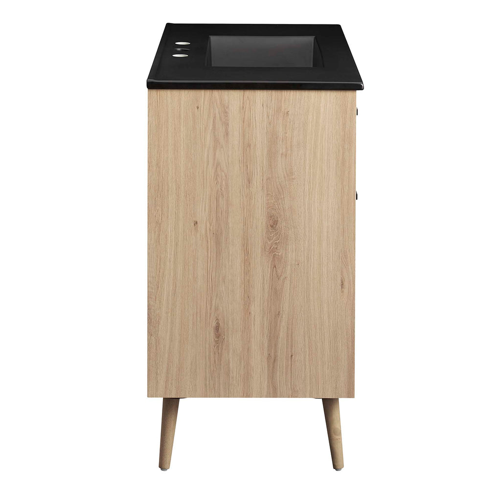 Maverick 36" Bathroom Vanity - Black Oak