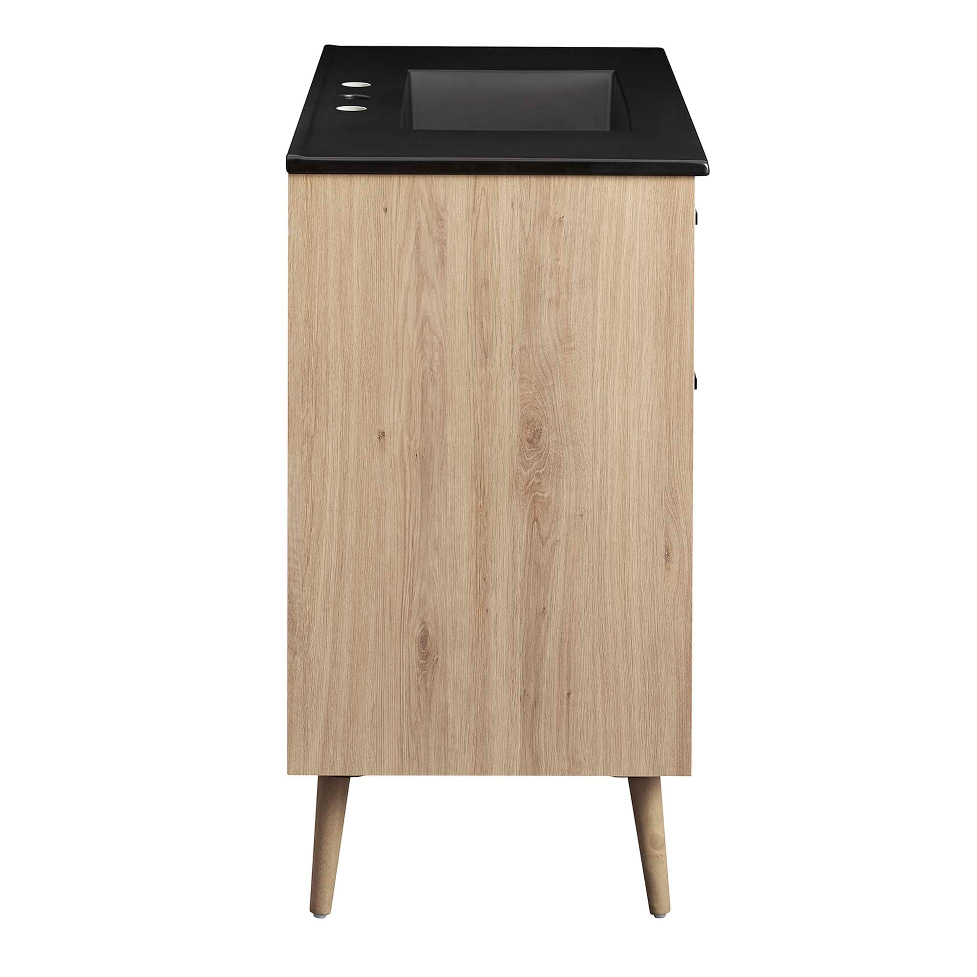 Maverick 36" Bathroom Vanity - Black Oak