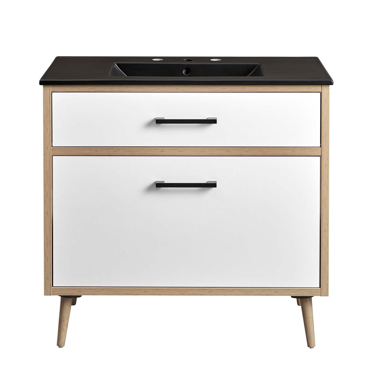 Maverick 36" Bathroom Vanity - Black Oak