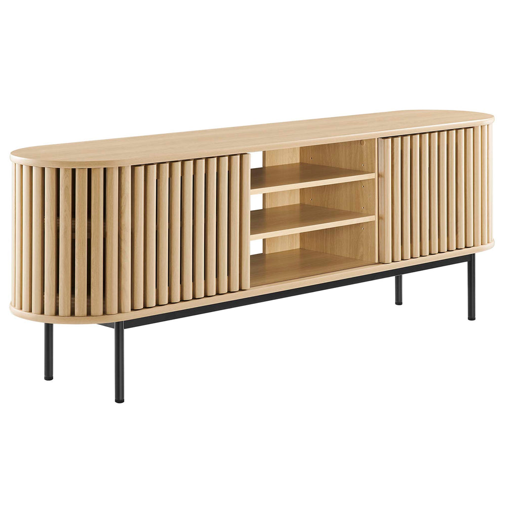 Fortitude 71" TV Stand - Oak