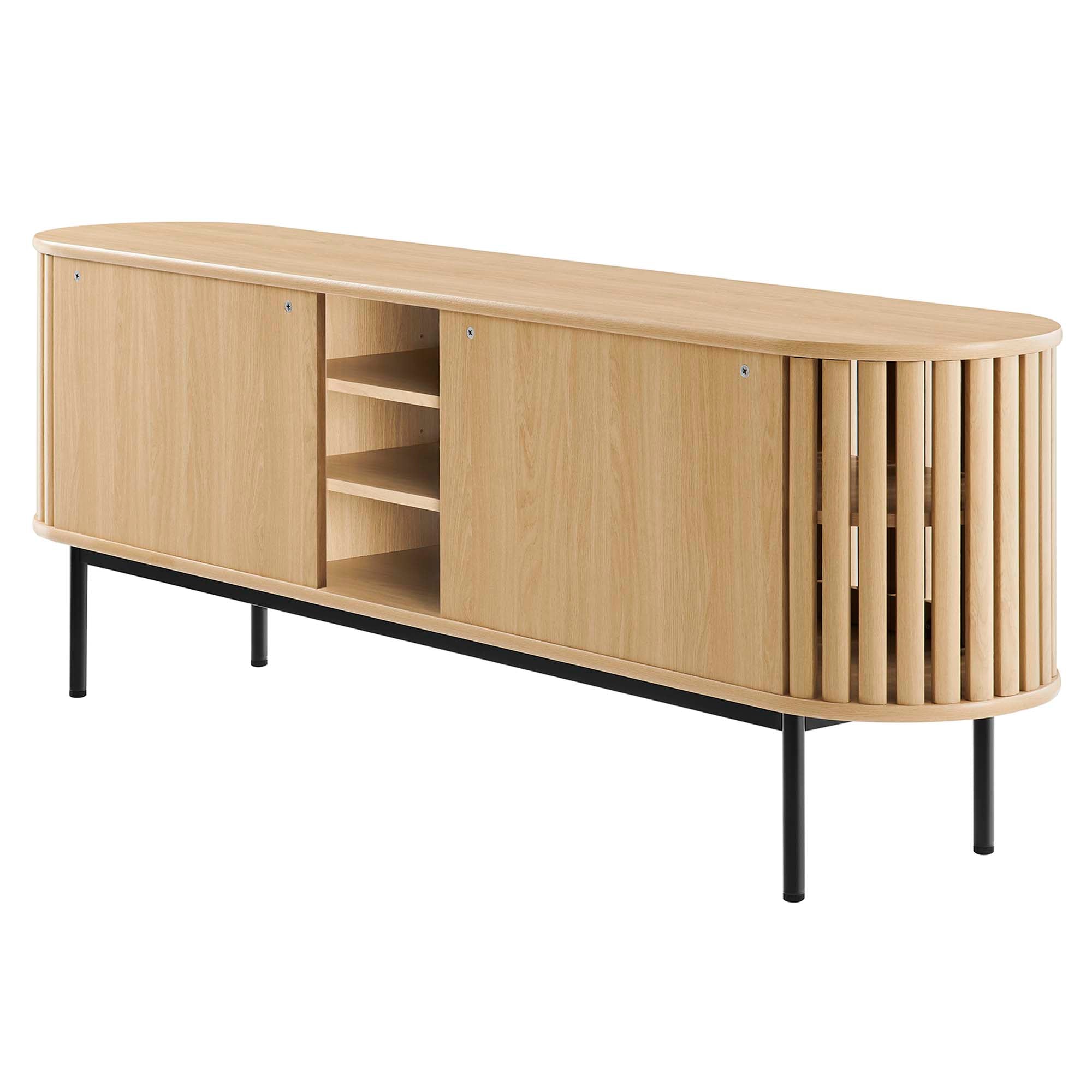 Fortitude 71" TV Stand - Oak