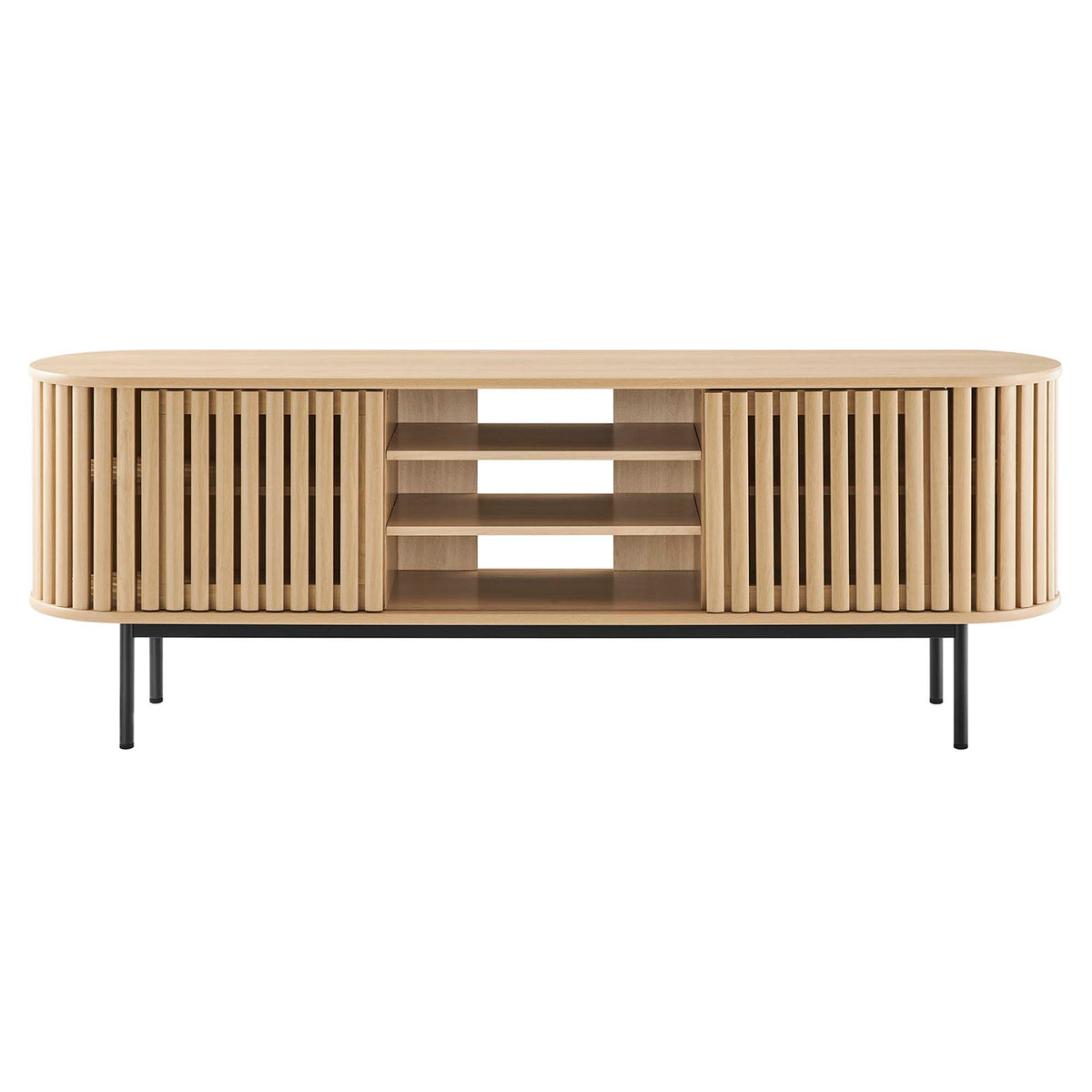 Fortitude 71" TV Stand - Oak