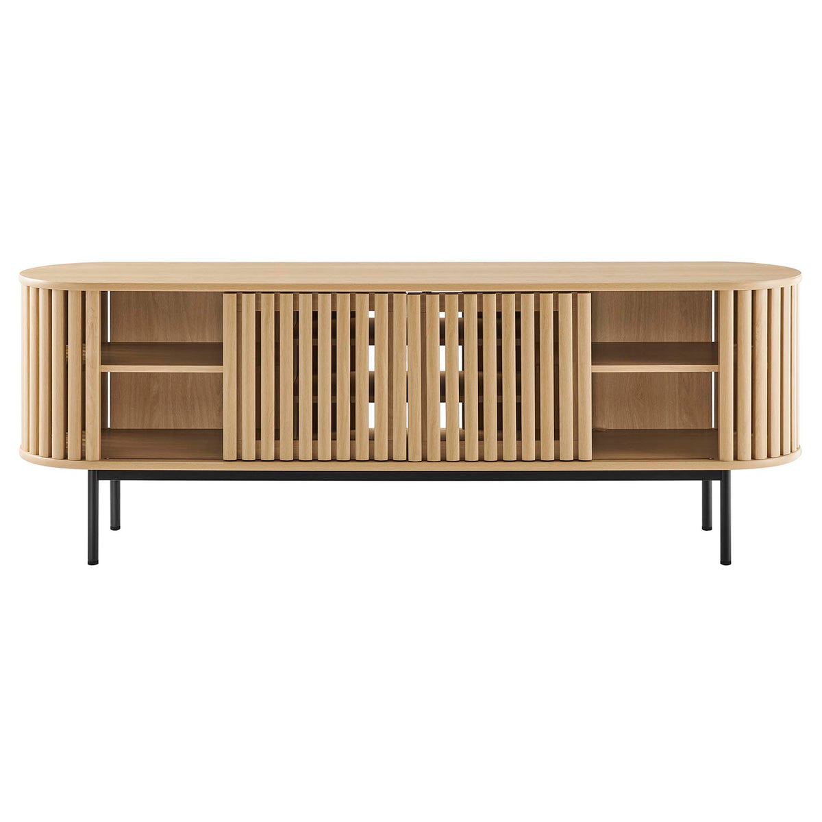 Fortitude 71" TV Stand - Oak