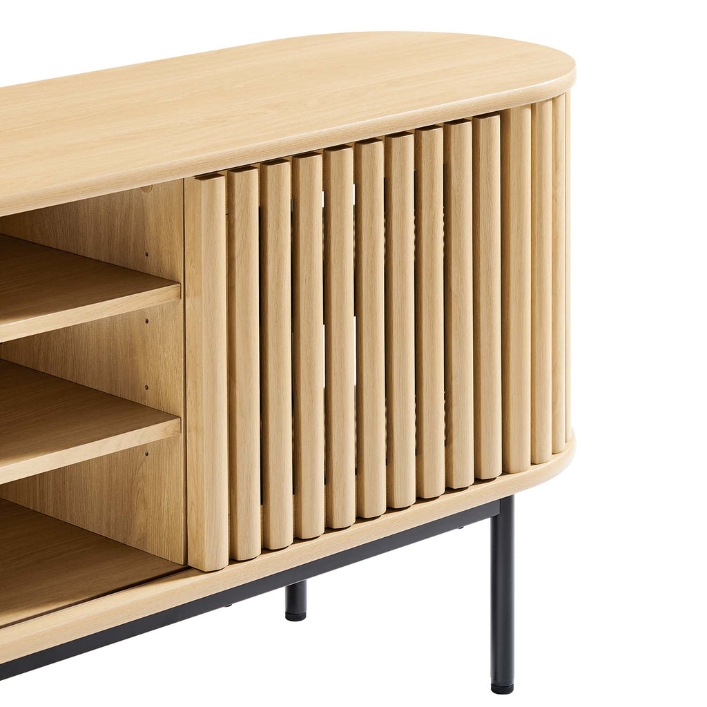 Fortitude 71" TV Stand - Oak