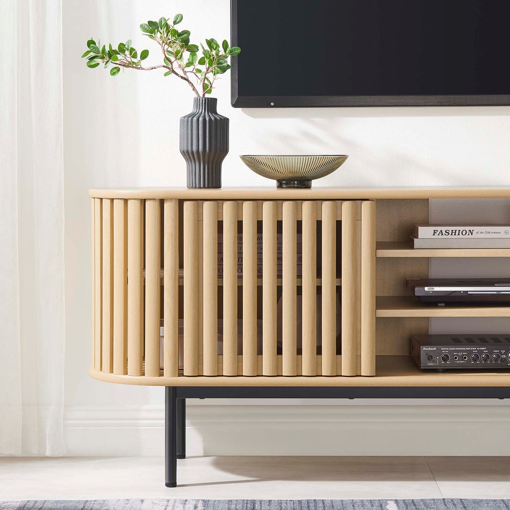 Fortitude 71" TV Stand - Oak