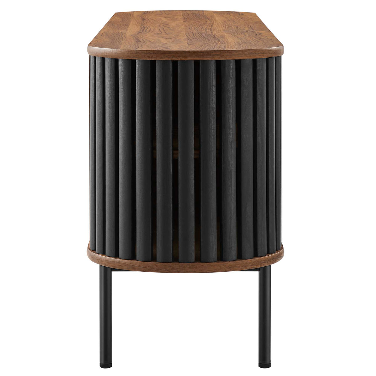 Fortitude 71" TV Stand - Walnut Black