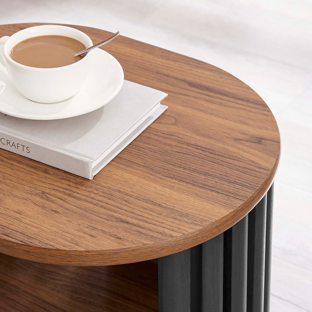 Fortitude Side Table - Walnut Black