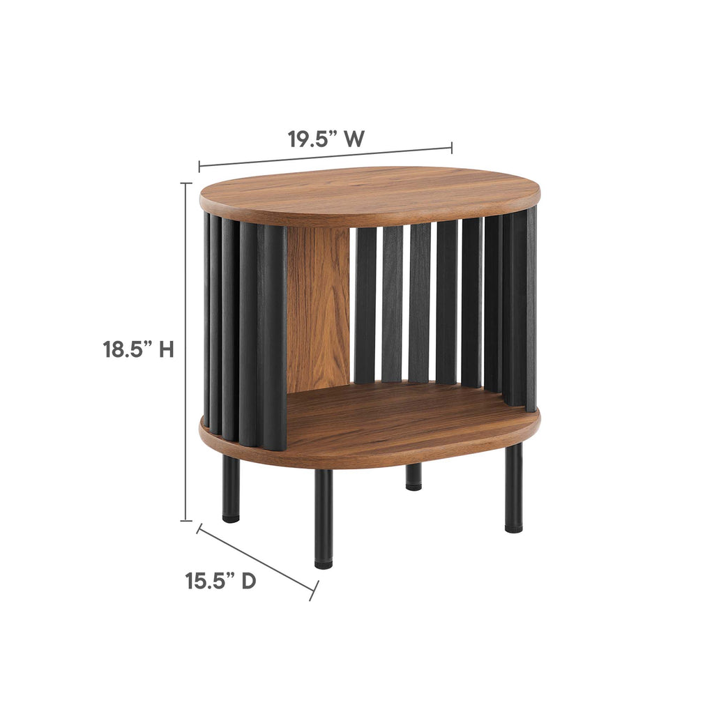 Fortitude Side Table - Walnut Black