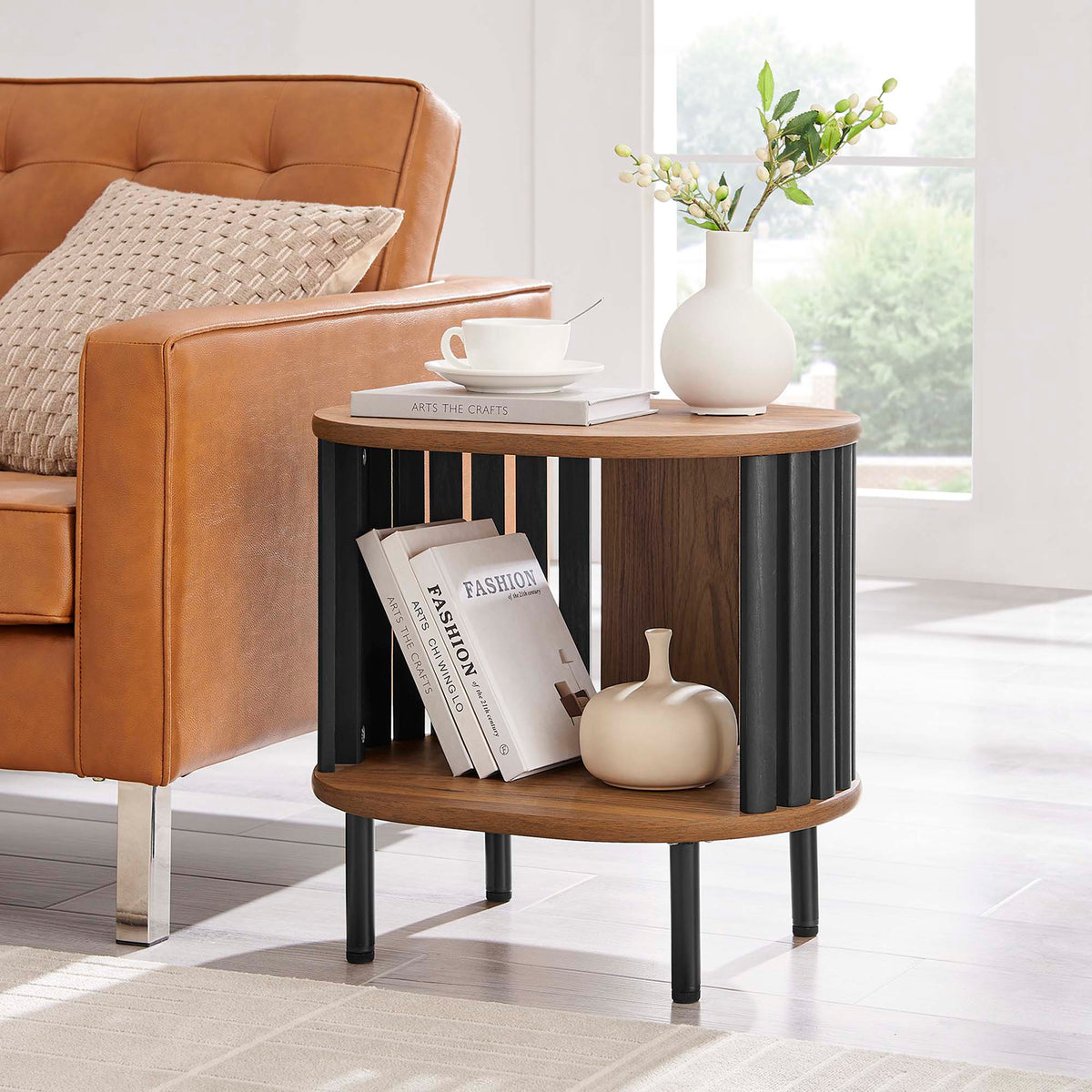 Fortitude Side Table - Walnut Black
