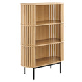 Fortitude Three Tier Display Cabinet - Oak