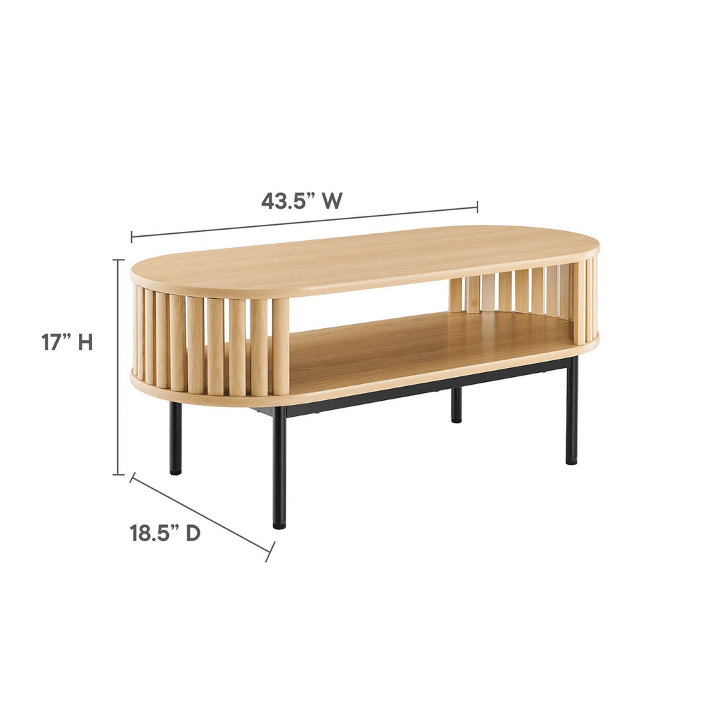 Fortitude Wood Coffee Table - Oak