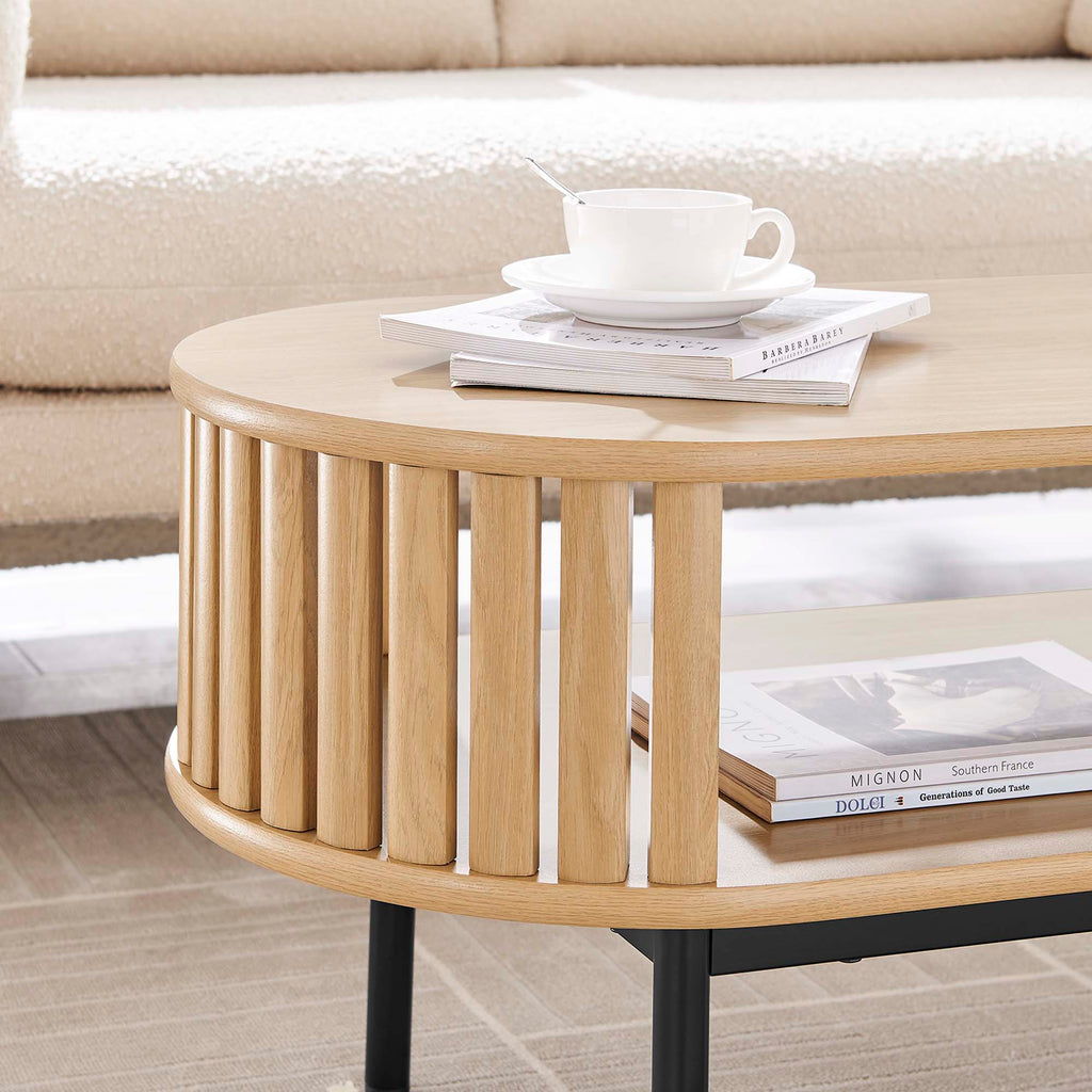 Fortitude Wood Coffee Table - Oak