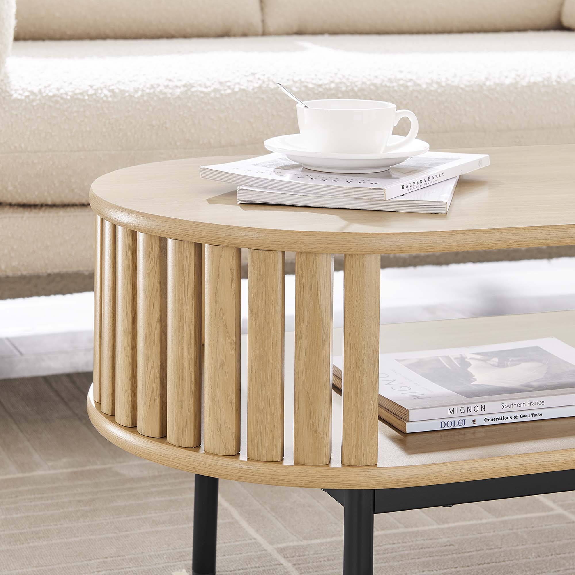 Fortitude Wood Coffee Table - Oak