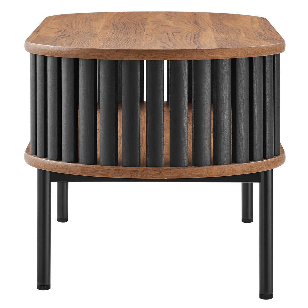 Fortitude Wood Coffee Table - Walnut Black