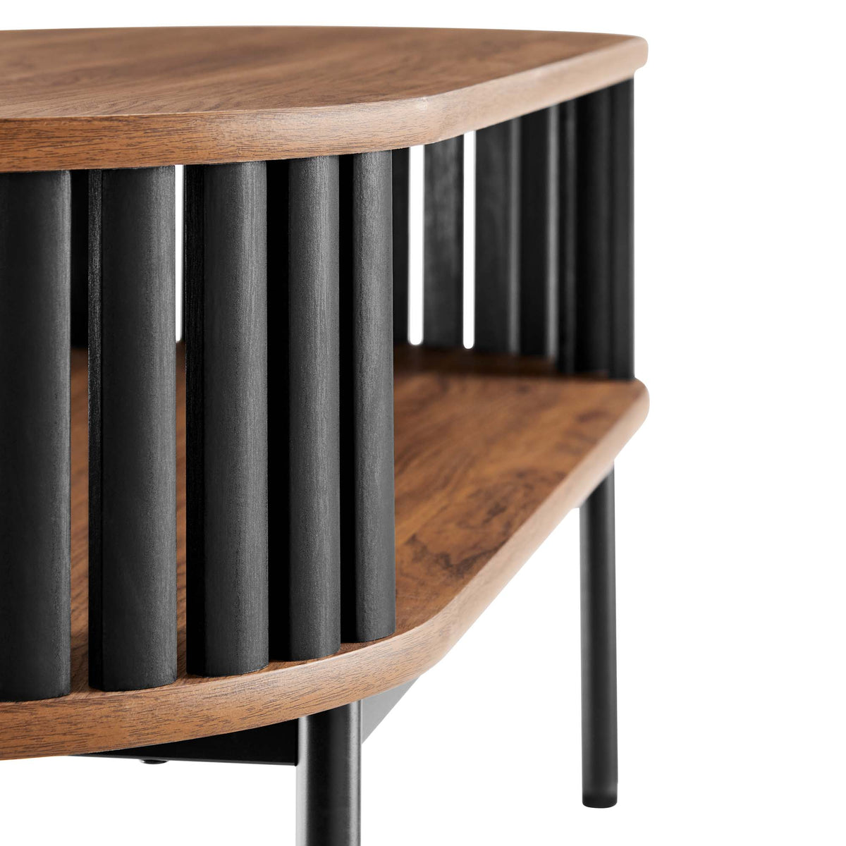 Fortitude Wood Coffee Table - Walnut Black