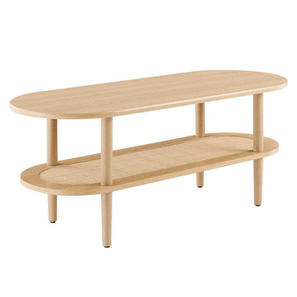 Torus Oval Coffee Table - Oak