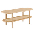 Torus Oval Coffee Table - Oak