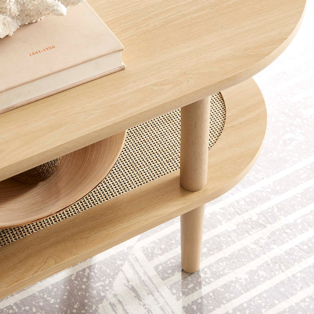 Torus Oval Coffee Table - Oak