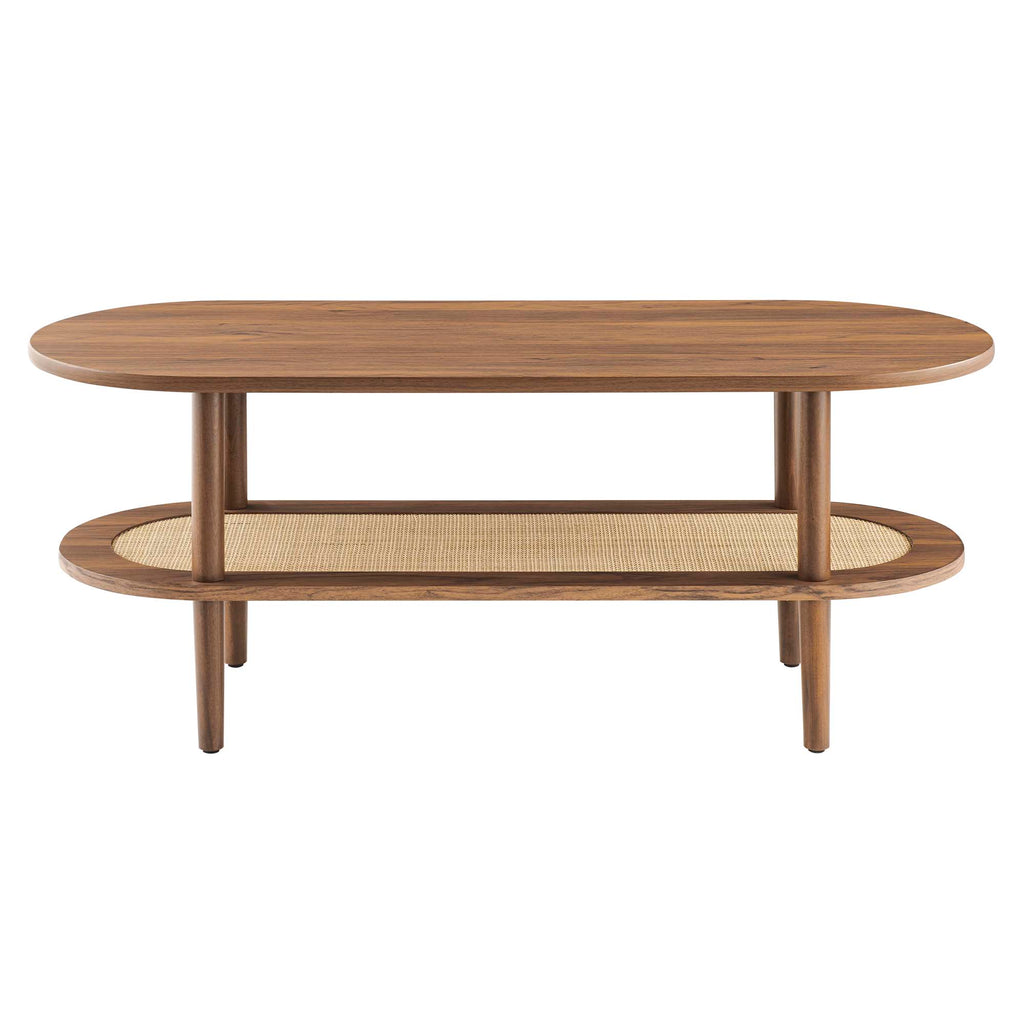 Torus Oval Coffee Table - Walnut
