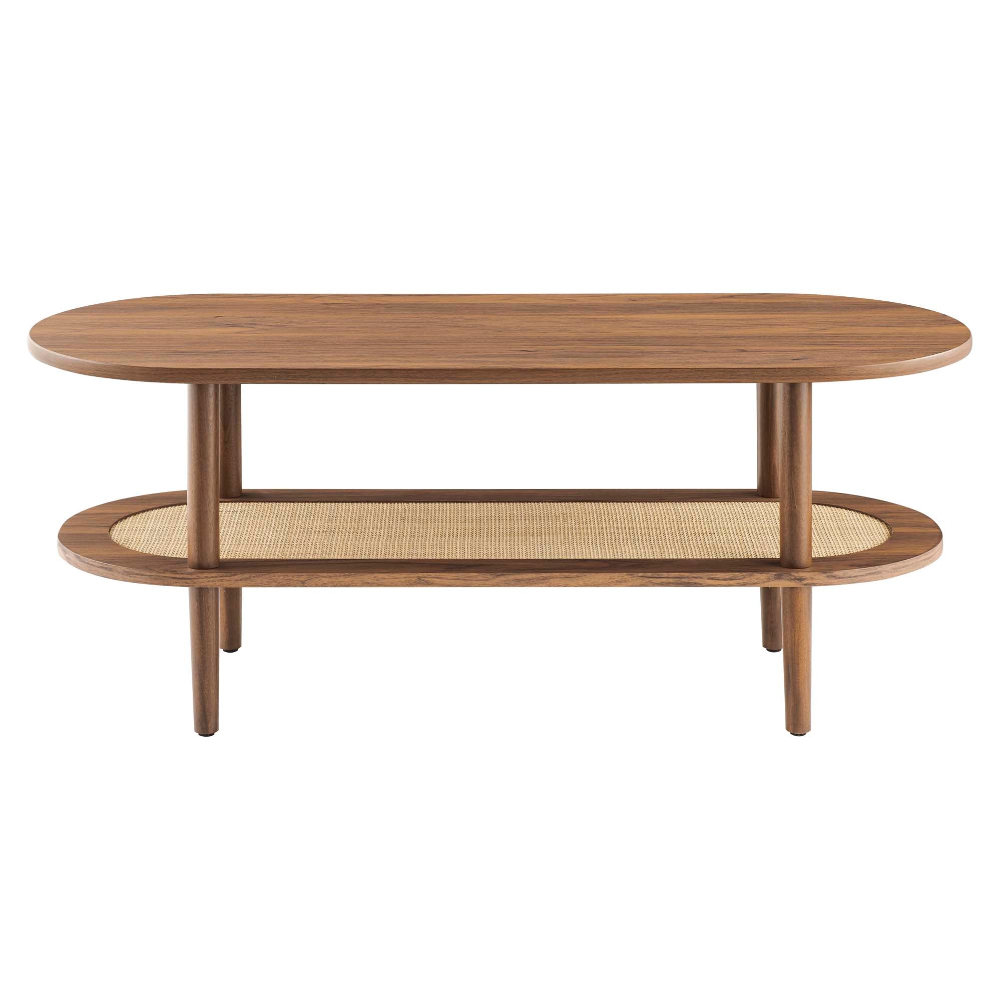 Torus Oval Coffee Table - Walnut