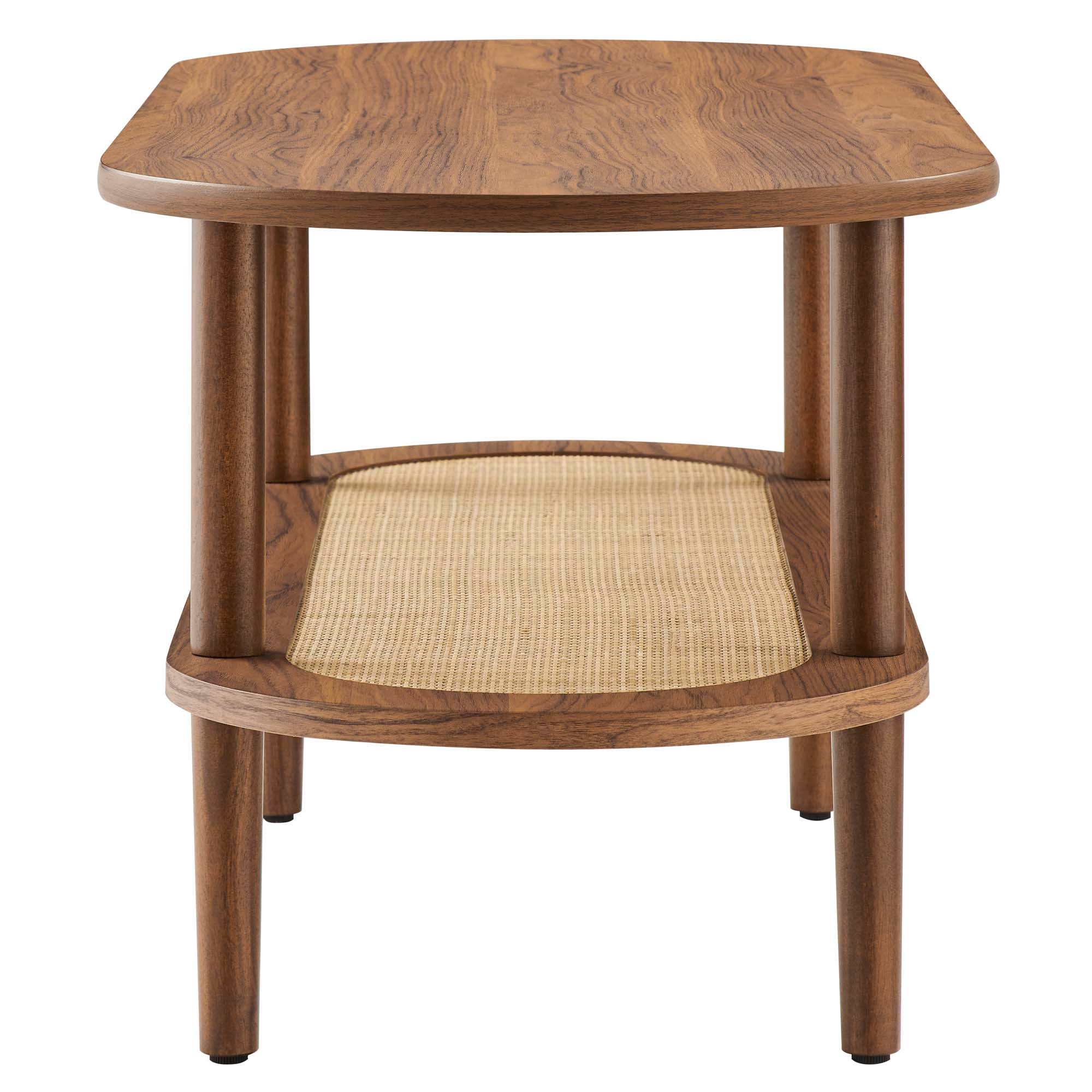 Torus Oval Coffee Table - Walnut