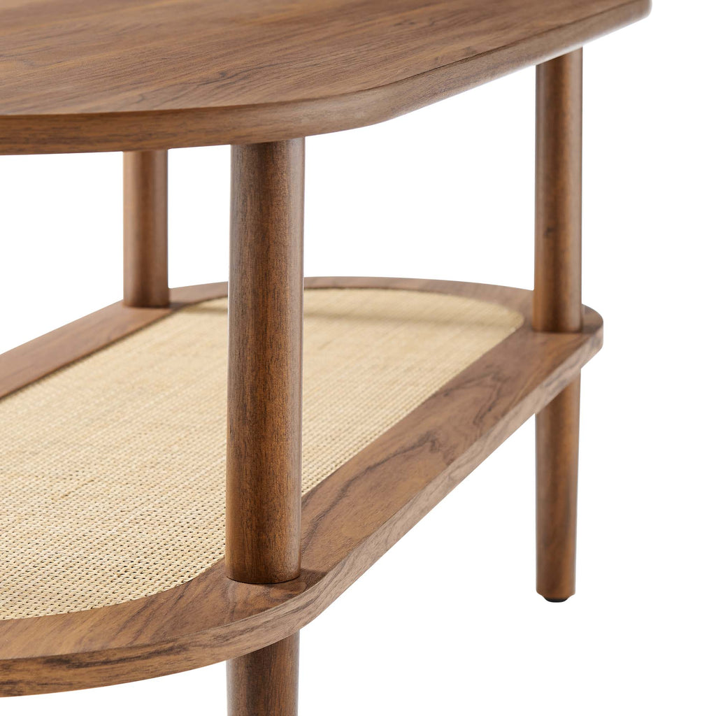 Torus Oval Coffee Table - Walnut