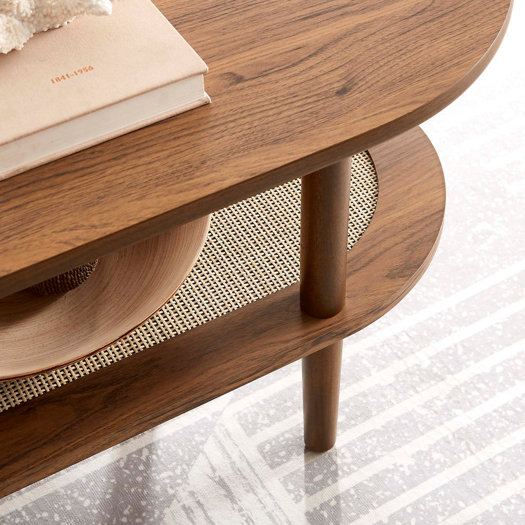 Torus Oval Coffee Table - Walnut