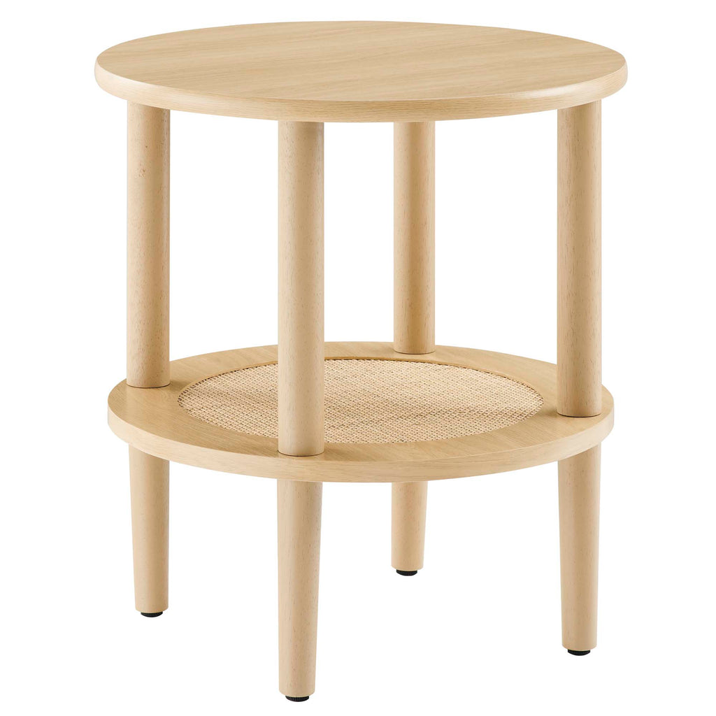 Torus Round Side Table - Oak