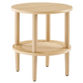 Torus Round Side Table - Oak
