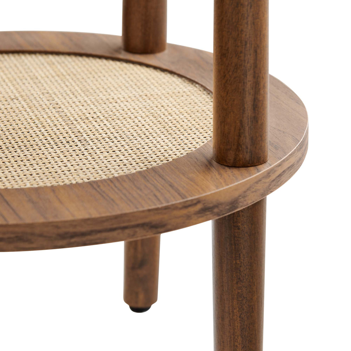 Torus Round Side Table - Walnut