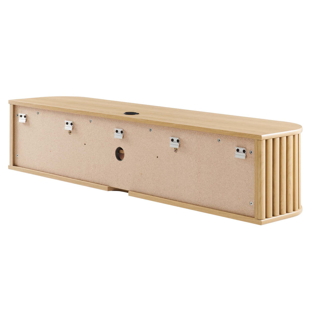Fortitude 63" Wall-Mounted TV Stand - Oak