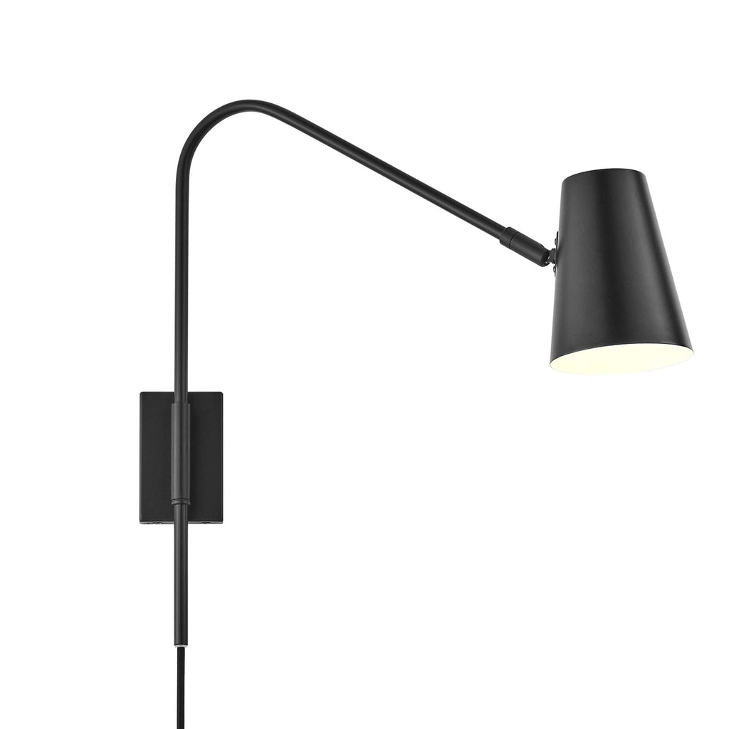 Faye Metal Wall Sconce - Black