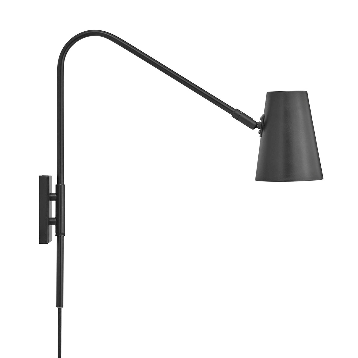 Faye Metal Wall Sconce - Black
